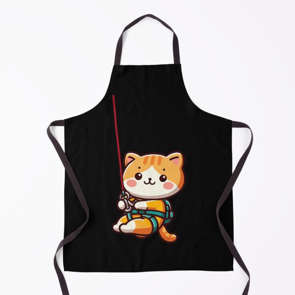 Item preview, Cute Orange Cat Abseiling designed and sold by MarianneMurryz.