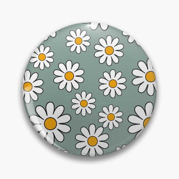 Item preview, White Daisy on Teal Pattern designed and sold by MyTutina.