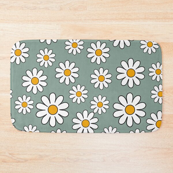 Item preview, White Daisy on Teal Pattern designed and sold by MyTutina.