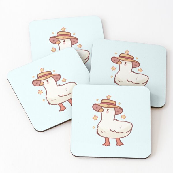 Item preview, Cute Straw hat duck designed and sold by Artofmayara.