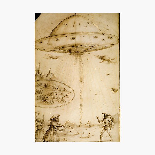 Item preview, Da Vinci's UFO Discovery: Art Meets Alien designed and sold by IllusivePixels.