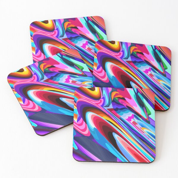 Item preview, Colorful Happier Fluid Psychedelic Art designed and sold by singpentinkhepi.