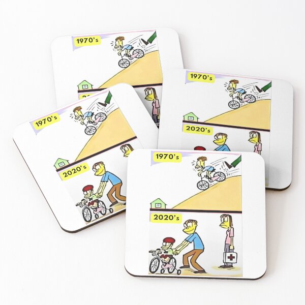 Item preview, 1970's vs 2020's Learning To Ride A Bike designed and sold by PaultonDesigns.
