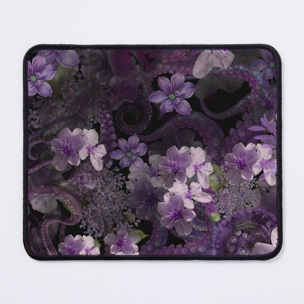 Item preview, Purple Floral Octopus  designed and sold by Asmaa Abdul-Azim.
