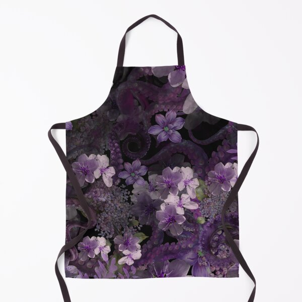 Item preview, Purple Floral Octopus  designed and sold by Asmaa Abdul-Azim.