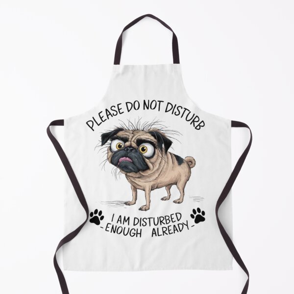 Item preview, Modern watercolor cute angry pug dog designed and sold by Sameena Fatima.