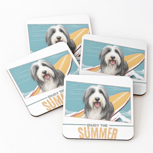 Item preview, Funny Vacation Summer Holidays Bearded Collie Enjoy the Summer  designed and sold by GoodyPaws.