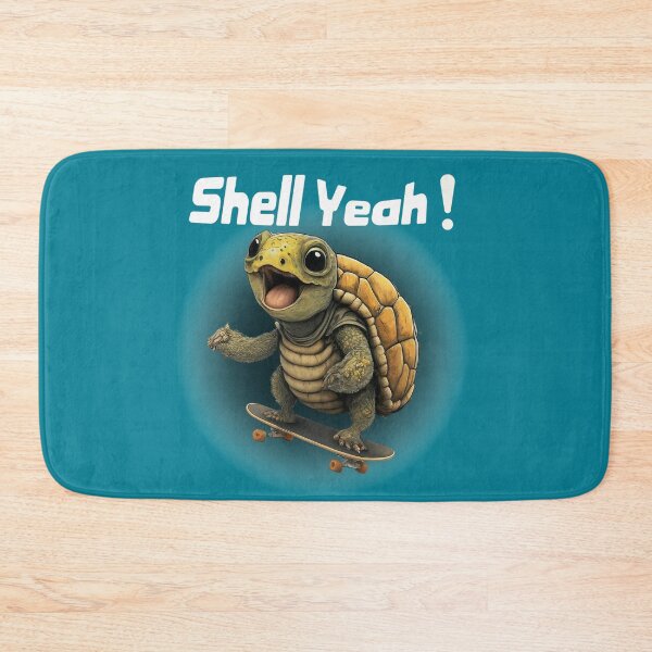 Item preview, Shell yeah _ funny skater turtle, gen z humour, designed and sold by Tanuja  Sharma.