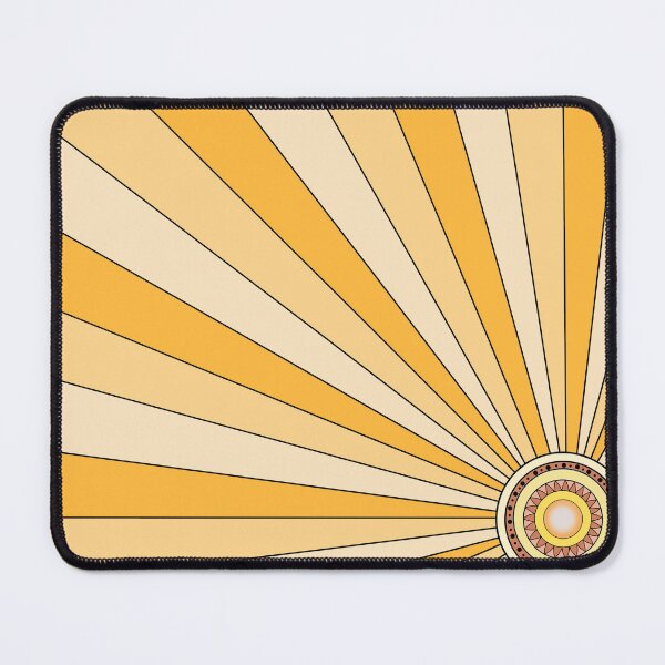 Item preview, Retro sun rays in shades of yellow designed and sold by coloryourwings.