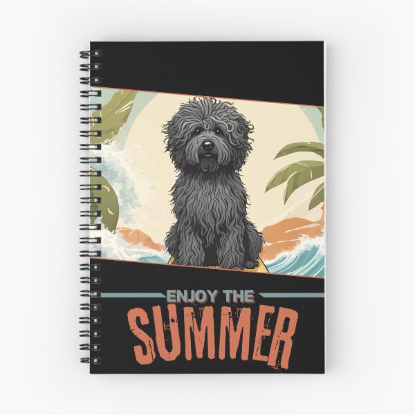 Item preview, Funny Vacation Summer Holidays Black Dog Puli  Enjoy the Summer  designed and sold by GoodyPaws.