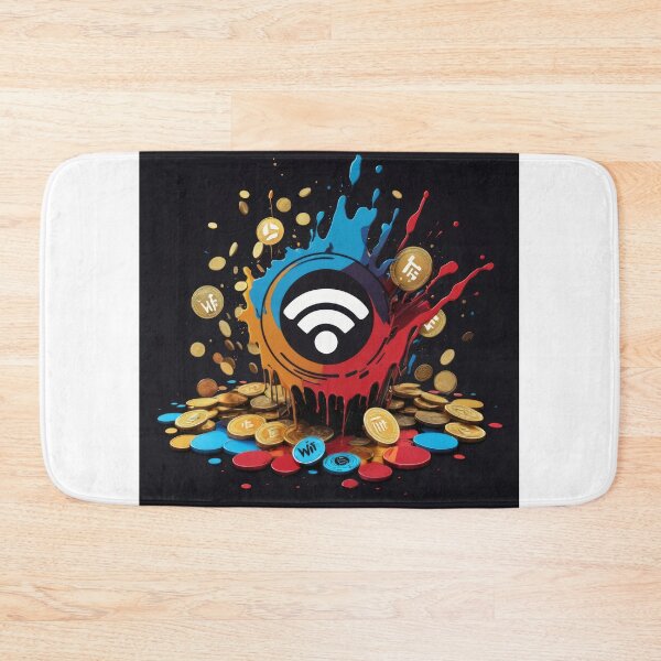 Item preview, Crypto : WiFi Coins Radiating Wealth designed and sold by PepeVader.