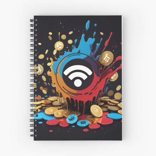 Item preview, Crypto : WiFi Coins Radiating Wealth designed and sold by PepeVader.