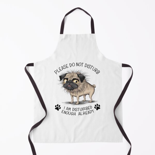 Item preview, Modern watercolor cute angry pug dog designed and sold by Sameena Fatima.