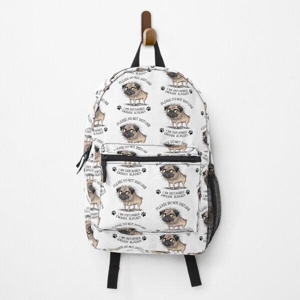 Item preview, Modern watercolor cute angry pug dog designed and sold by Sameena Fatima.