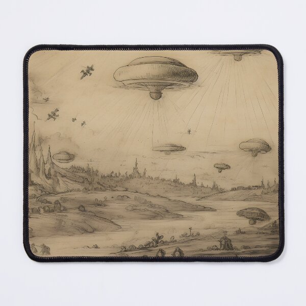 Item preview, Extraterrestrial Art: Da Vinci's UFO Sketch designed and sold by IllusivePixels.