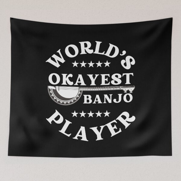 Item preview, World's Okayest Banjo Player designed and sold by JesterKrewArt.