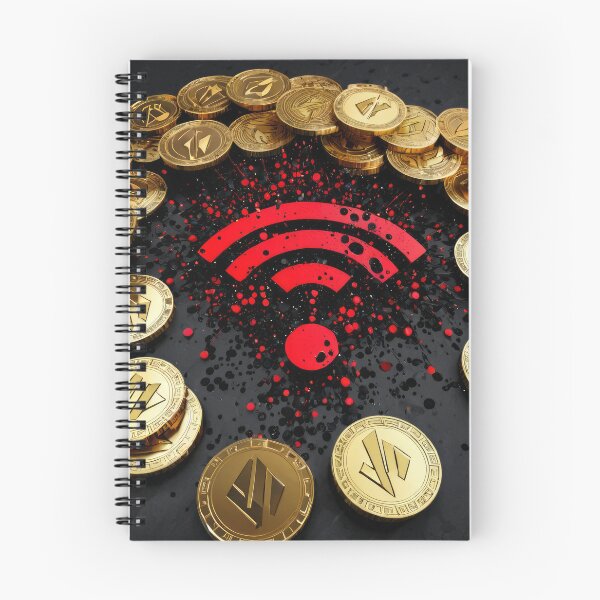 Item preview, Crypto : WiFi Coins Radiating Wealth designed and sold by PepeVader.