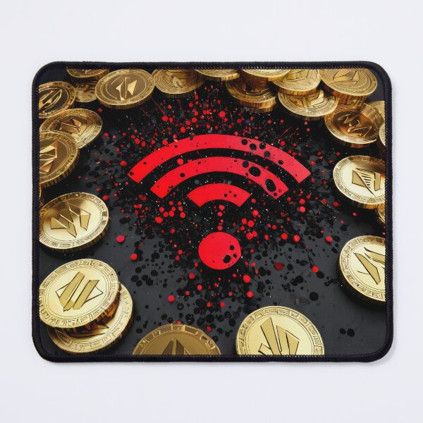 Item preview, Crypto : WiFi Coins Radiating Wealth designed and sold by PepeVader.