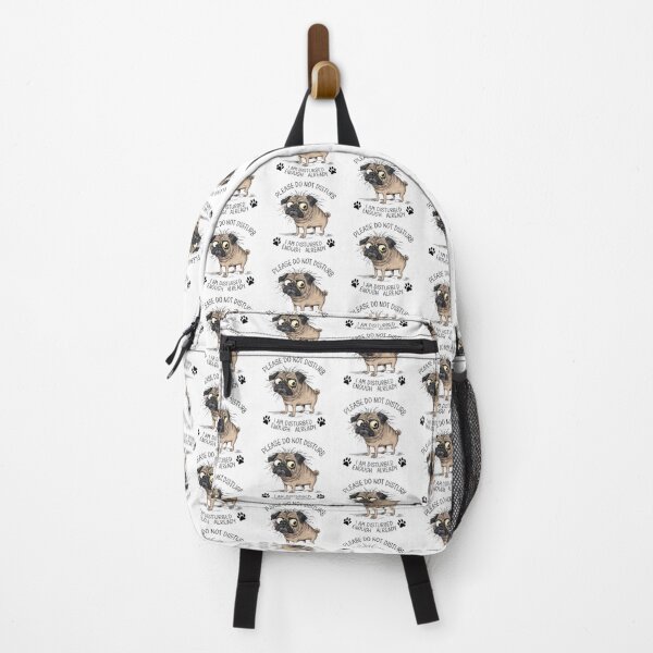 Item preview, Modern watercolor cute angry pug dog designed and sold by Sameena Fatima.