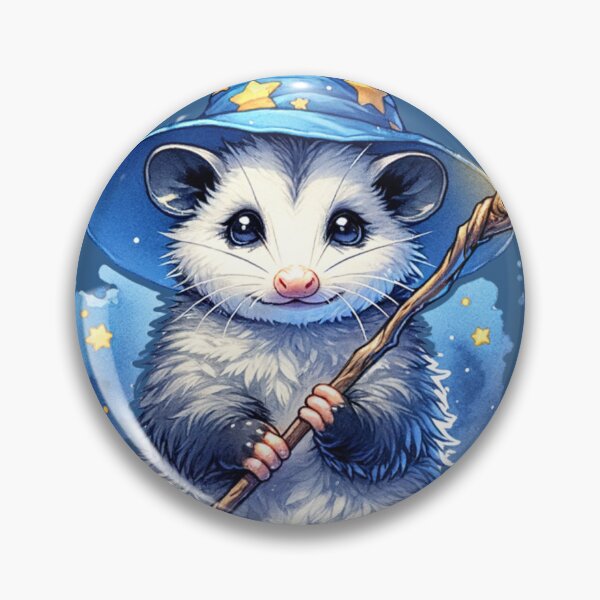 Item preview, Opossum wizard: Cute Dnd Opossum Wizard class, dnd nursery, dnd baby designed and sold by DungeonAtelier.