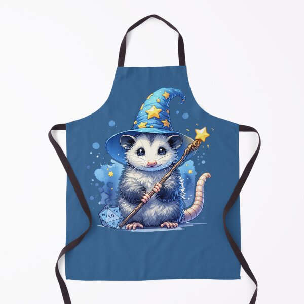 Item preview, Opossum wizard: Cute Dnd Opossum Wizard class, dnd nursery, dnd baby designed and sold by DungeonAtelier.