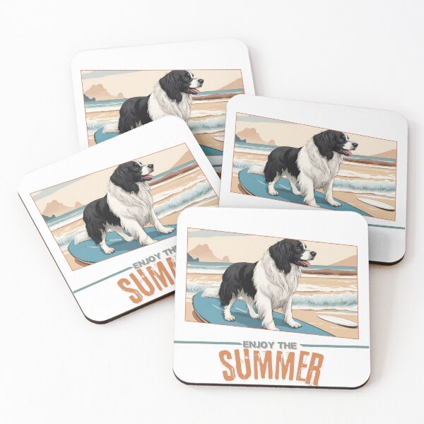 Item preview,  Funny Vacation Summer Holidays Landseer Dog  Enjoy the Summer  designed and sold by GoodyPaws.