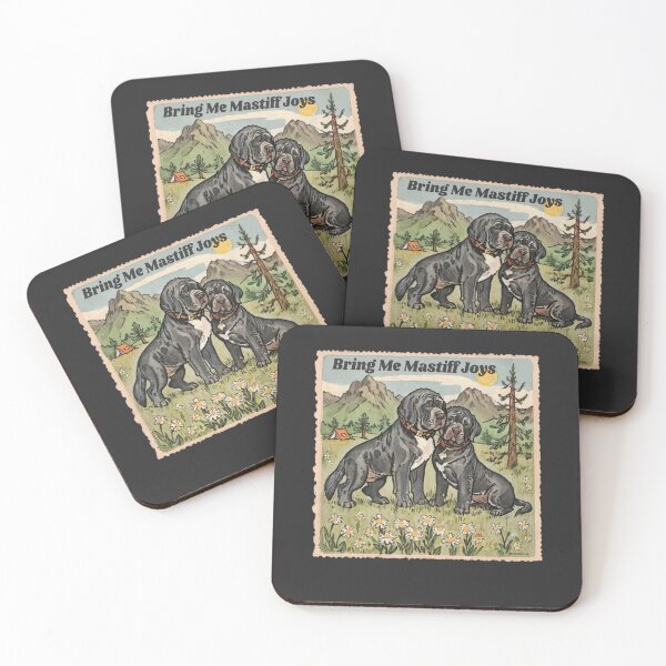 Item preview, Vintage Neopolitan Mastiff Bring Me Mastiff Joys Funny Black Dog Quote designed and sold by FociCreate.