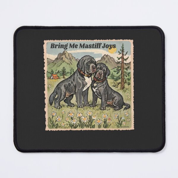 Item preview, Vintage Neopolitan Mastiff Bring Me Mastiff Joys Funny Black Dog Quote designed and sold by FociCreate.