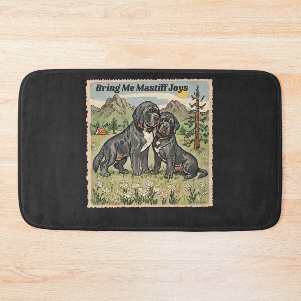 Item preview, Vintage Neopolitan Mastiff Bring Me Mastiff Joys Funny Black Dog Quote designed and sold by FociCreate.
