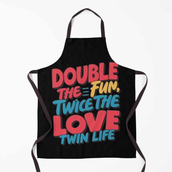 Item preview, Double the Fun Twice the Love Twin Life Matching Twin Family designed and sold by BunBuntheDog-.