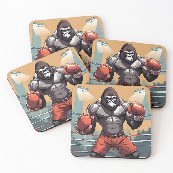 Item preview, Gorilla with boxing gloves designed and sold by SALUdesign.