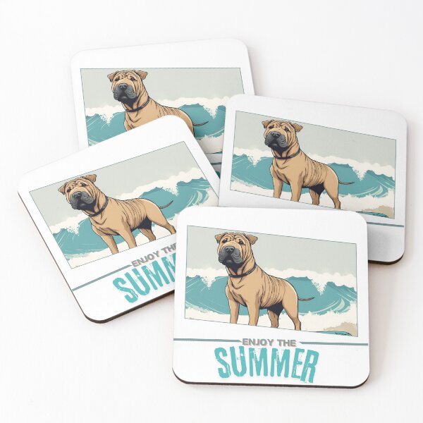 Item preview, Funny Vacation Summer Holidays Shar Pei Dog  Enjoy the Summer  designed and sold by GoodyPaws.