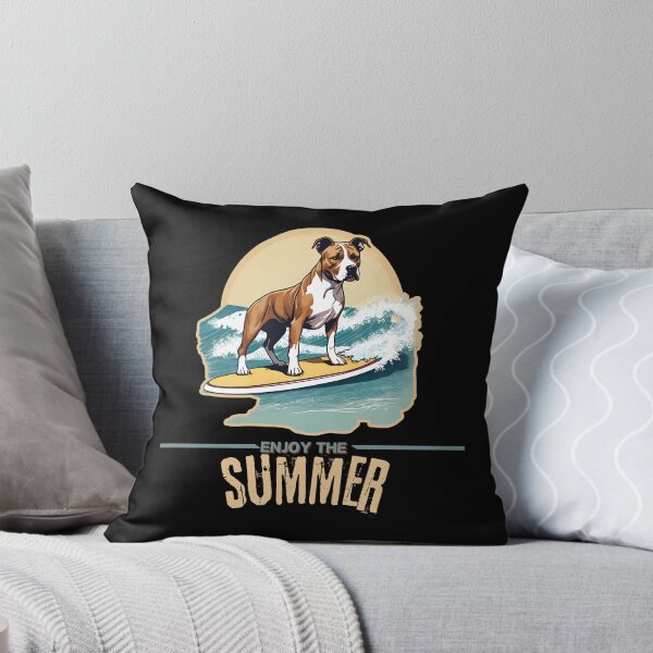 Item preview, Funny Vacation Summer Holidays American Satffordshire Terrier Amstaff Dog  Enjoy the Summer  designed and sold by GoodyPaws.