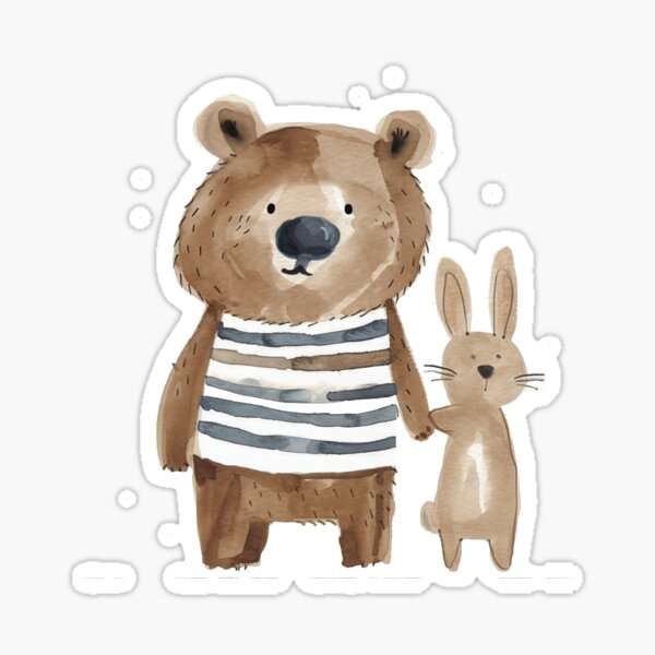 Item preview, A Bunny and his Bear designed and sold by nomes.