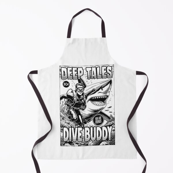 Item preview, Funny Diver Deep Tales Shark Dive Buddy Scuba Diving Comic designed and sold by GrandeDuc.