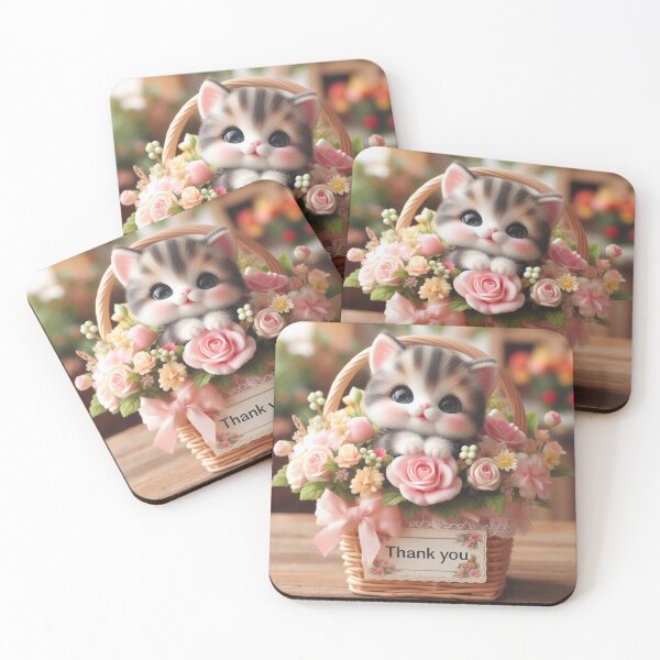 Item preview, Thank You Cute Cat designed and sold by Simplybe1.