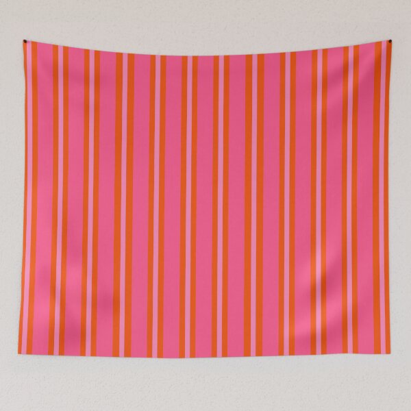 Item preview, Pink and Orange Summer Stripes designed and sold by OneThreeSix.