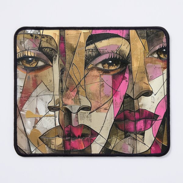 Item preview, Two Faces of Africa: Pink and Beige Abstract Ethnic Art designed and sold by MugsNstuff Live Love Create!.