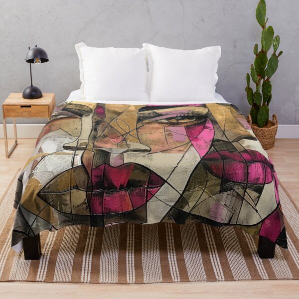 Item preview, Two Faces of Africa: Pink and Beige Abstract Ethnic Art designed and sold by MugsNstuff Live Love Create!.