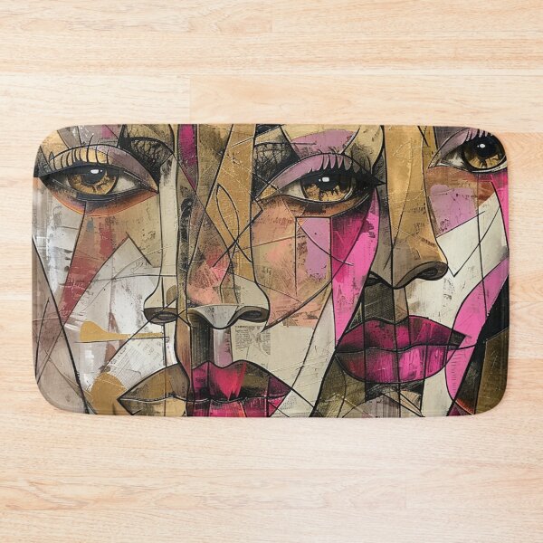 Item preview, Two Faces of Africa: Pink and Beige Abstract Ethnic Art designed and sold by MugsNstuff Live Love Create!.