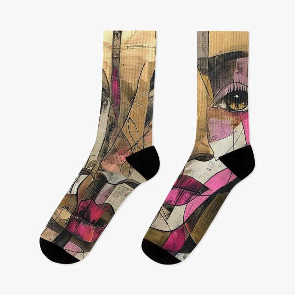 Item preview, Two Faces of Africa: Pink and Beige Abstract Ethnic Art designed and sold by MugsNstuff Live Love Create!.