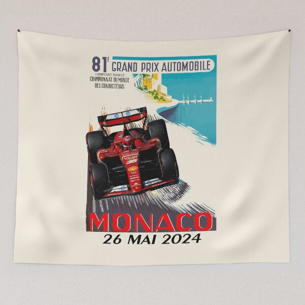 Item preview, Grand Prix Monaco 2024 Charles Leclerc designed and sold by Speedbirddesign.