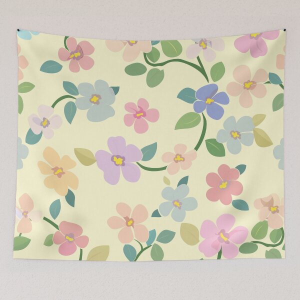 Item preview, Flowers on yellow designed and sold by Parn Promsuwan.