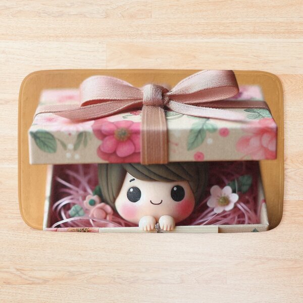 Item preview, Thank You Cute Figure in a Gift Box designed and sold by Simplybe1.