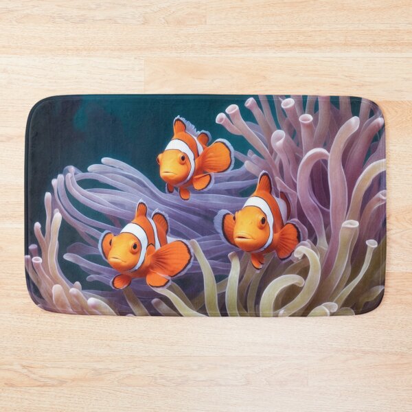 Item preview, Several clownfishes among anemones. Underwater artwork. Color sketch style  designed and sold by Andrey-Myagkov.