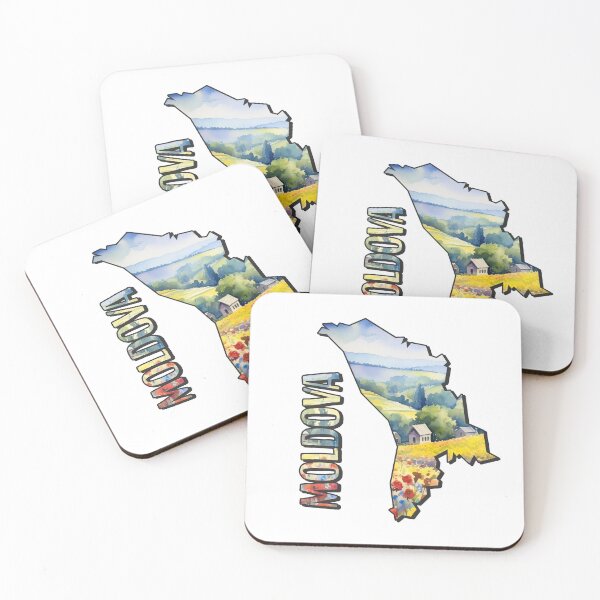 Item preview, Moldova watercolor map designed and sold by Motivburg.