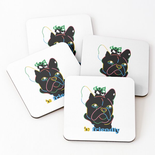 Item preview, beautiful colorful dog designed and sold by MarwaDesigne.