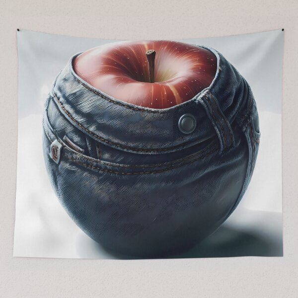 Artikelvorschau, Apfel in Jeans entworfen und verkauft von Vibranta Studio.