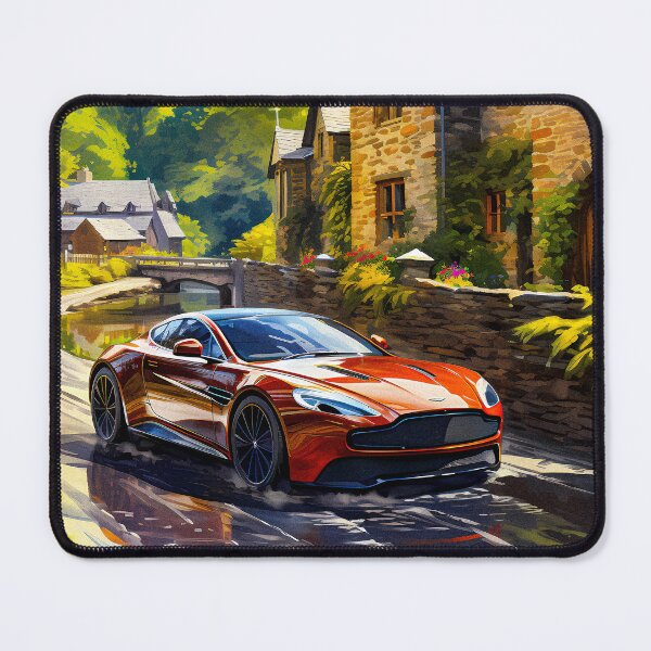 Item preview, Red Aston Martin DB9 with vivid colors. designed and sold by RevUpDesign.