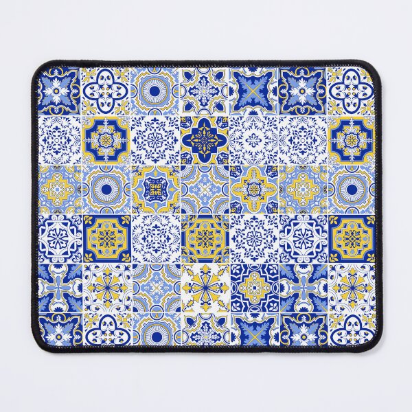 Item preview, Copy of Vector Azulejos Mixed Tile in Blue Yellow 3 designed and sold by ilonitta.